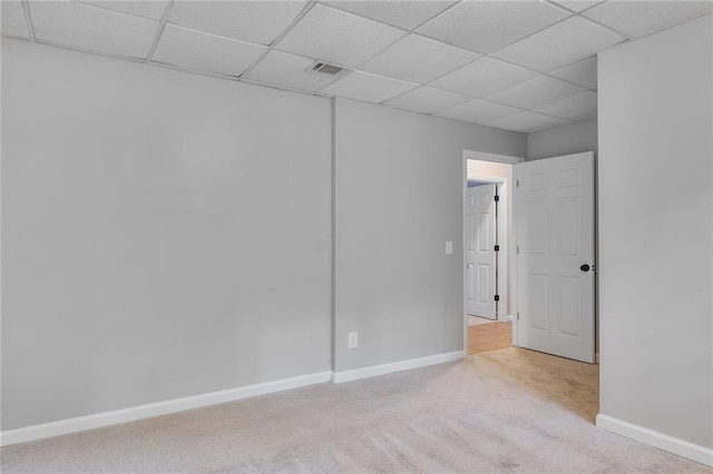 232 Barrett Springs Way, Canton, GA 30115 - spare room with carpet floors, baseboards, and a drop ceiling