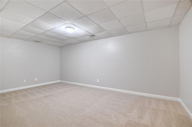 232 Barrett Springs Way, Canton, GA 30115 - carpeted spare room featuring a drop ceiling and baseboards
