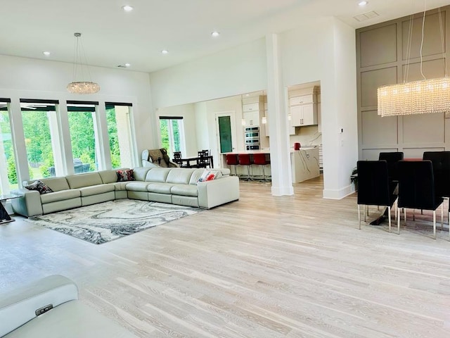 2964 Old Peachtree Rd, Dacula, GA 30019 - living area with recessed lighting and light wood-type flooring