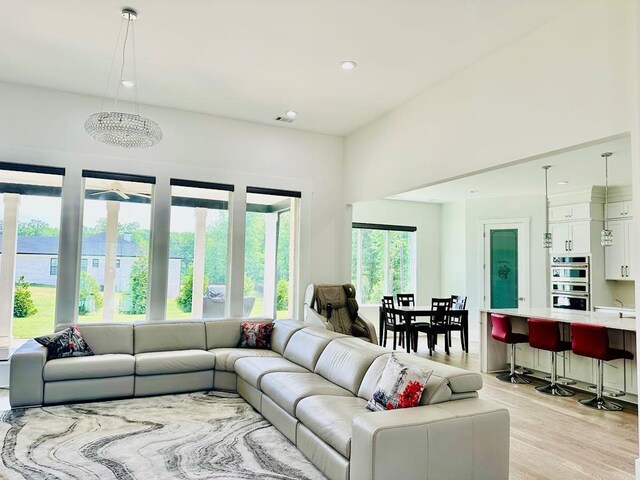 2964 Old Peachtree Rd, Dacula, GA 30019 - living room with light wood-style floors and recessed lighting