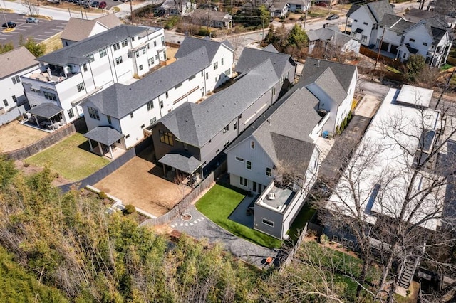 drone / aerial view featuring a residential view