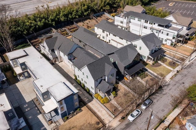 aerial view featuring a residential view