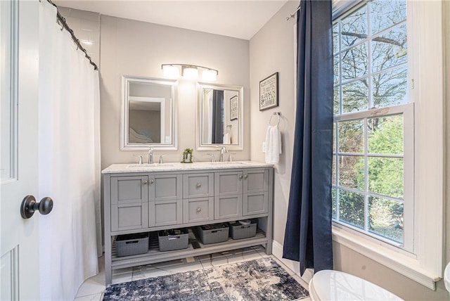 bathroom featuring vanity