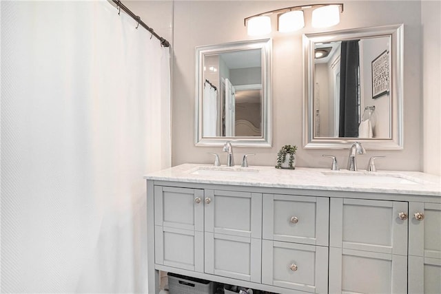 bathroom featuring vanity