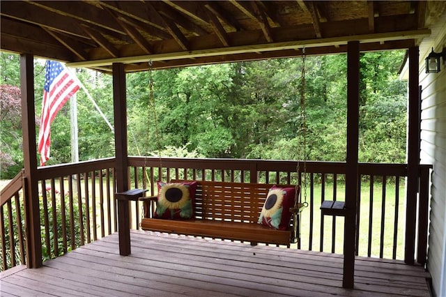 59 Pine Ridge Ln, White, GA 30184 - view of deck