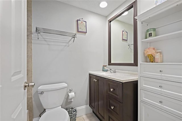 9470 Hillside Dr, Roswell, GA 30076 - bathroom with vanity and toilet
