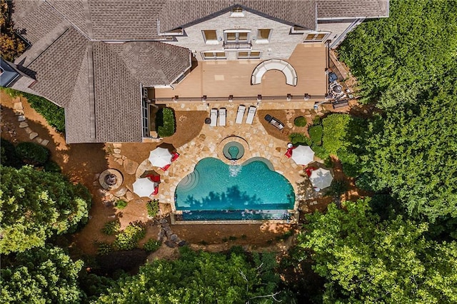 birds eye view of property