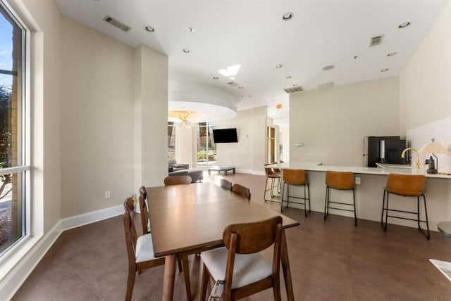 870 Inman Village Pkwy Unit 203, Atlanta, GA 30307 - dining space featuring baseboards and recessed lighting