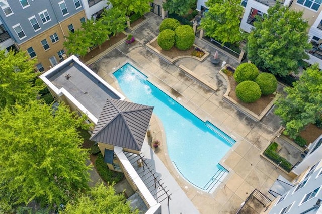870 Inman Village Pkwy Unit 203, Atlanta, GA 30307 - drone / aerial view of a pool