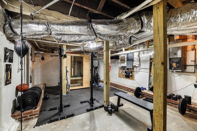 31 Lafayette Dr NE, Atlanta, GA 30309 - exercise room featuring electric panel
