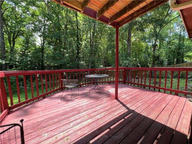 2065 Sandgate Cir, Atlanta, GA 30349 - view of wooden deck