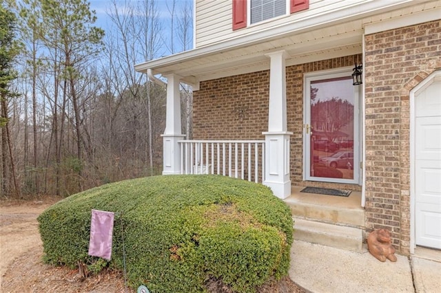 entrance to property with a garage