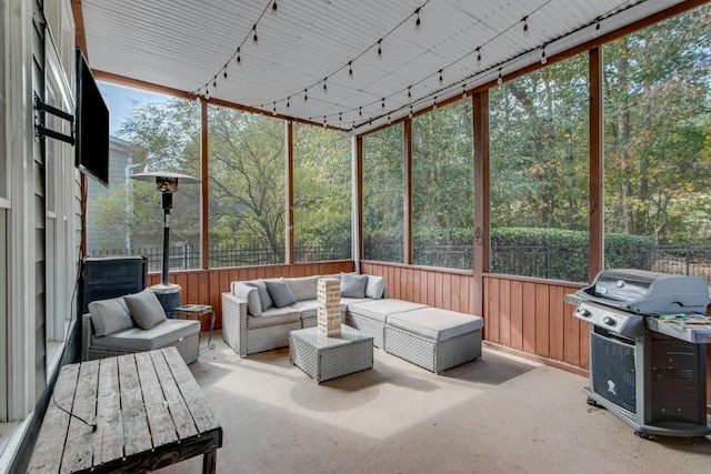 view of sunroom / solarium