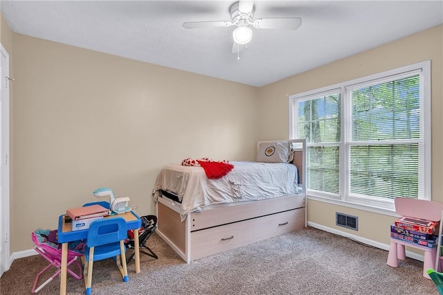 1574 Glenfield Dr, Lawrenceville, GA 30043 - bedroom featuring carpet, baseboards, and ceiling fan