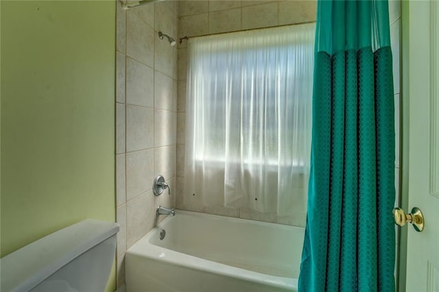 172 Lakeview Dr, Newborn, GA 30056 - full bathroom with shower / bath combo and toilet