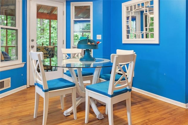 141 Mills Creek Path, Hiram, GA 30141 - dining room with baseboards and wood finished floors
