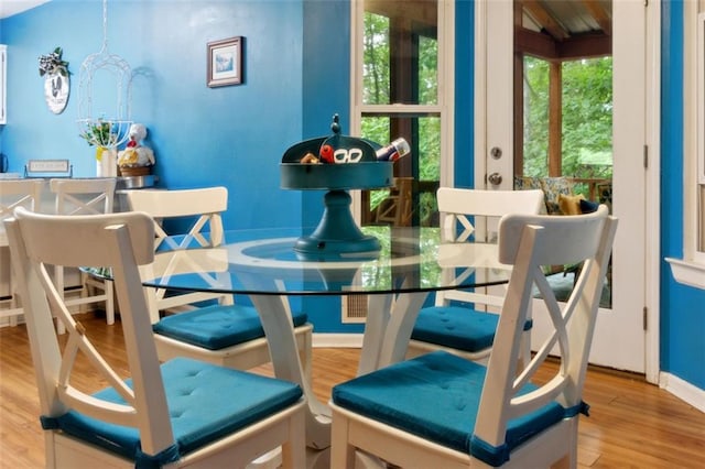 141 Mills Creek Path, Hiram, GA 30141 - dining room with wood finished floors and baseboards
