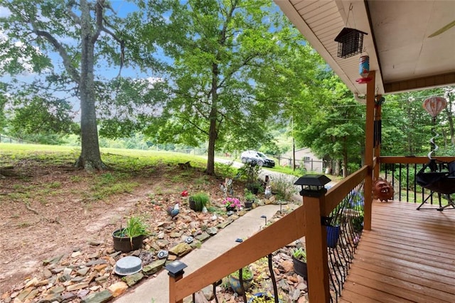 141 Mills Creek Path, Hiram, GA 30141 - view of wooden terrace