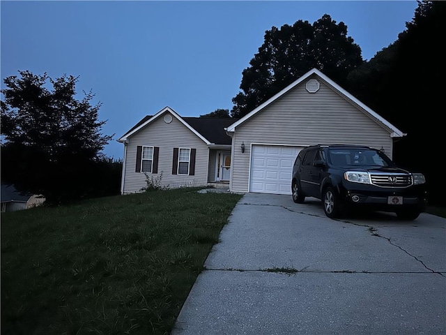 5026 Limerick Ln, Flowery Branch, GA 30542 - ranch-style home featuring driveway, a garage, and a front lawn