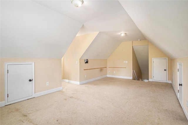 208 Stonington Dr, Mount Airy, GA 30563 - additional living space featuring carpet floors, vaulted ceiling, and baseboards