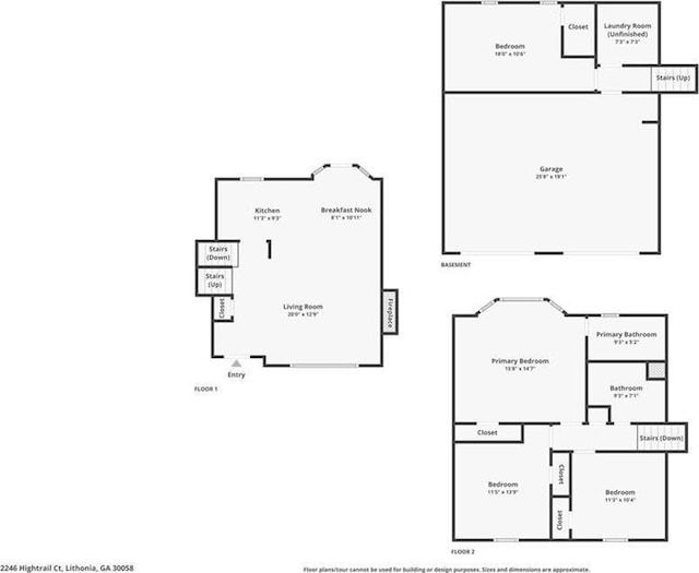 2246 Hightrail Ct, Lithonia, GA 30058 - view of room layout