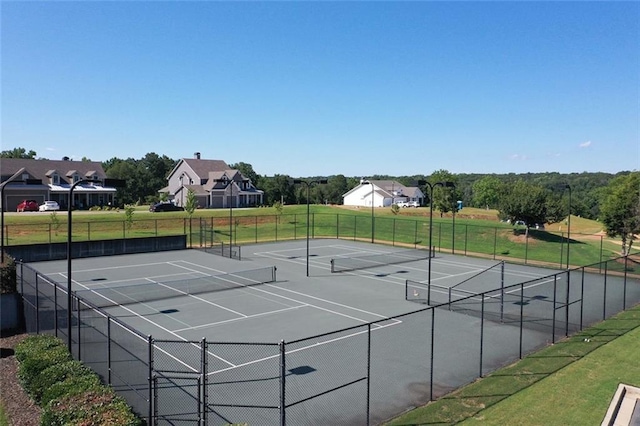 view of tennis court