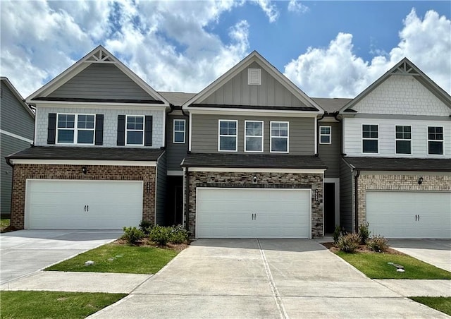 3845 Billabong Trl Unit 111, Gainesville, GA 30506 - multi unit property featuring concrete driveway, an attached garage, and board and batten siding