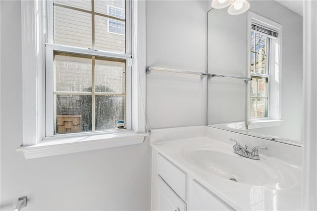 bathroom with vanity