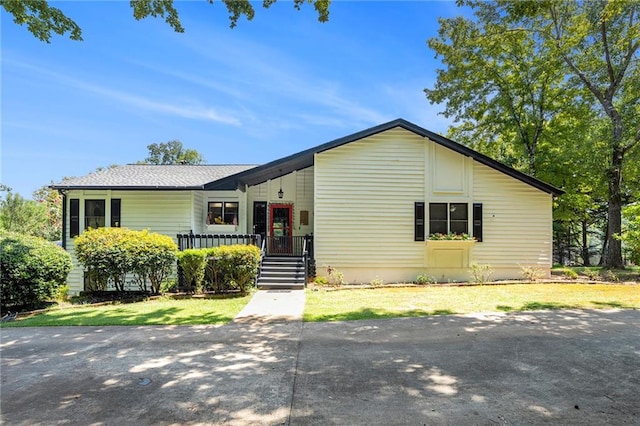 view of ranch-style house