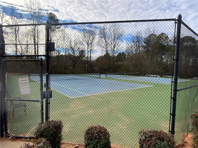 view of tennis court