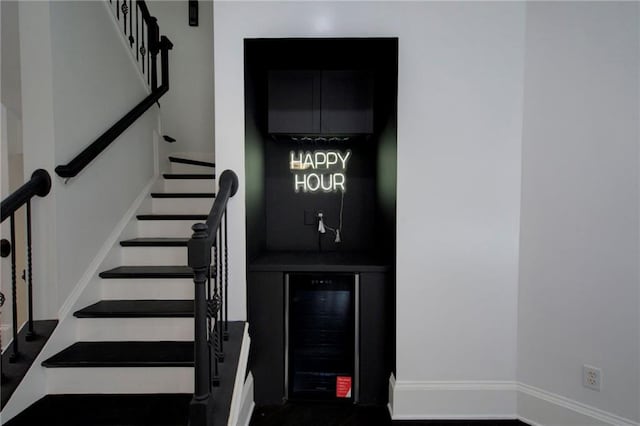 2767 Durham Dr NE, Atlanta, GA 30319 - stairs featuring beverage cooler