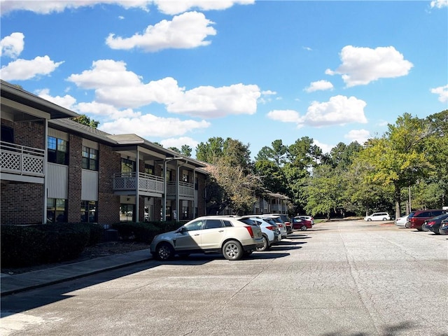 view of uncovered parking lot