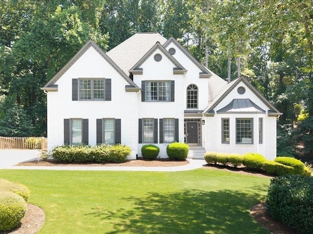 1630 Reindeer Rdg, Alpharetta, GA 30005 - view of front of property with view of scattered trees and stucco siding
