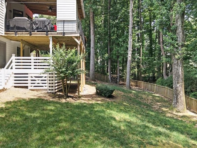 1630 Reindeer Rdg, Alpharetta, GA 30005 - fenced backyard featuring a wooden deck