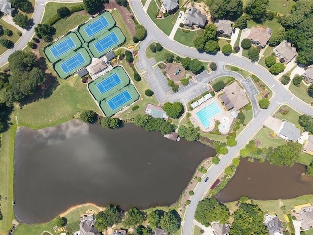 1630 Reindeer Rdg, Alpharetta, GA 30005 - view of property location with a large body of water and a pool area