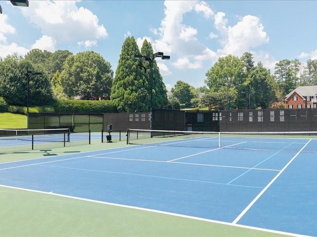 1630 Reindeer Rdg, Alpharetta, GA 30005 - view of tennis court with community basketball court and view of scattered trees