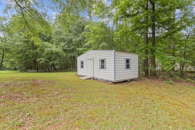 256 Teresa Ln, Loganville, GA 30052 - view of grassy yard with an outbuilding