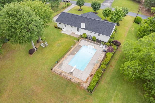 256 Teresa Ln, Loganville, GA 30052 - view from above of property with a pool