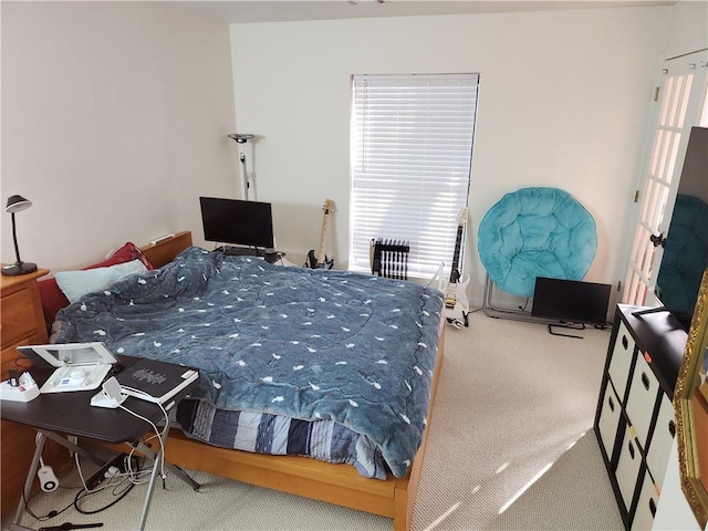 bedroom featuring carpet flooring