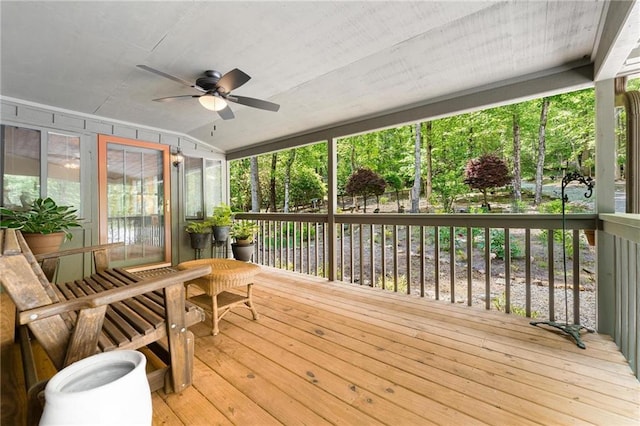 479 Deerpath Dr, Sautee Nacoochee, GA 30571 - sunroom / solarium with a ceiling fan, plenty of natural light, and lofted ceiling