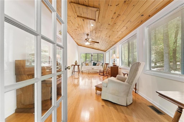 479 Deerpath Dr, Sautee Nacoochee, GA 30571 - sunroom / solarium featuring wood ceiling, wood finished floors, and vaulted ceiling