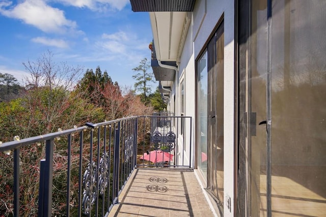 view of balcony