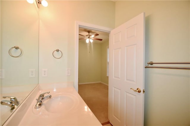 179 Camry Ln, Grayson, GA 30017 - bathroom featuring vanity and ceiling fan