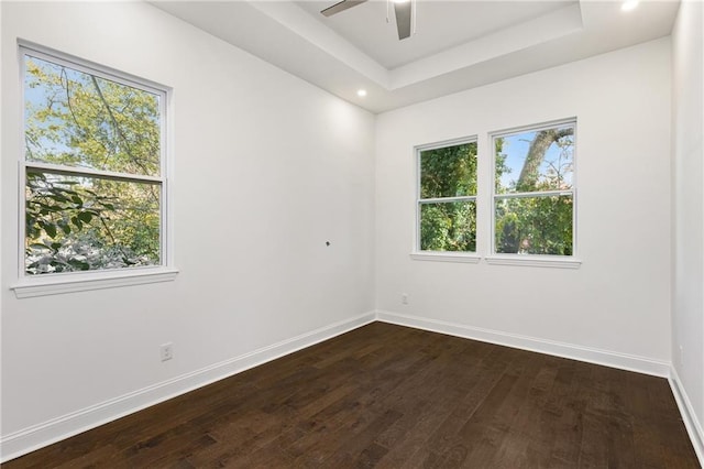 60 Newcastle St SW, Atlanta, GA 30314 - spare room featuring dark wood finished floors, plenty of natural light, a ceiling fan, and recessed lighting