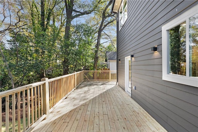 60 Newcastle St SW, Atlanta, GA 30314 - deck featuring view of wooded area