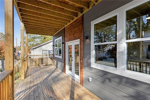 60 Newcastle St SW, Atlanta, GA 30314 - wooden deck with french doors