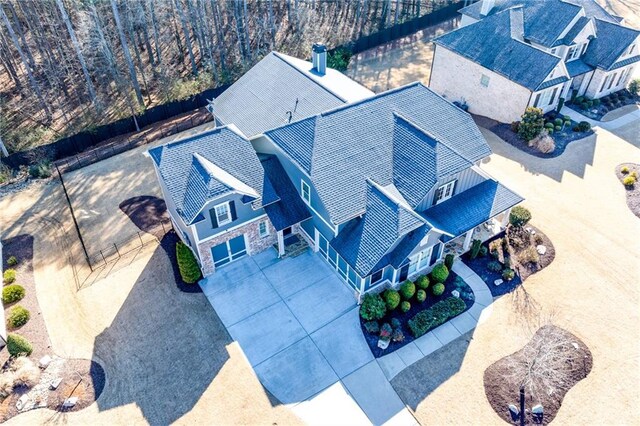 view of subject property