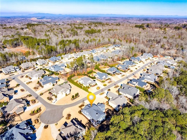 aerial perspective of suburban area