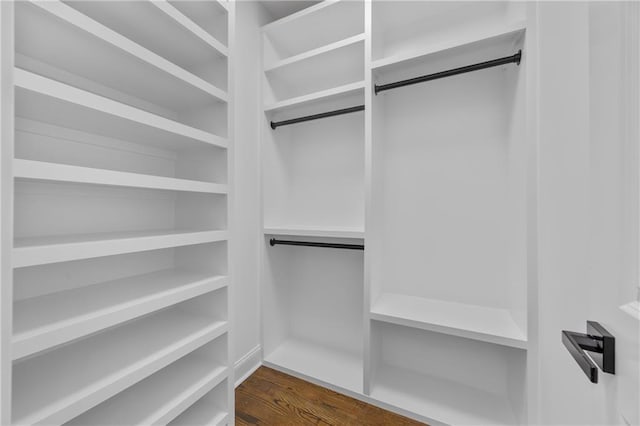 1217 Cabin Bridge Rd, Bethlehem, GA 30620 - spacious closet featuring dark wood finished floors