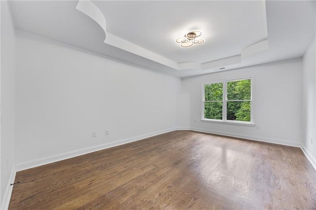 1217 Cabin Bridge Rd, Bethlehem, GA 30620 - spare room with a tray ceiling and wood finished floors